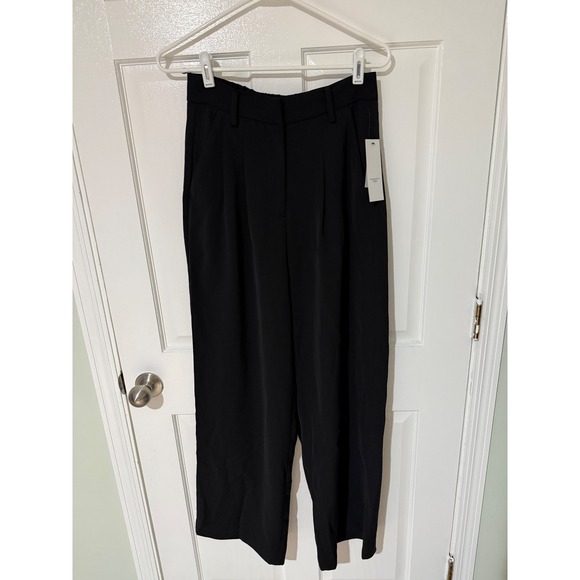 French Connection Wide Leg Trousers Black Career Business Casual - Picture 1 of 4